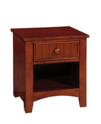 Shop Furniture Of America Randy Transitional Nightstand In Cherry