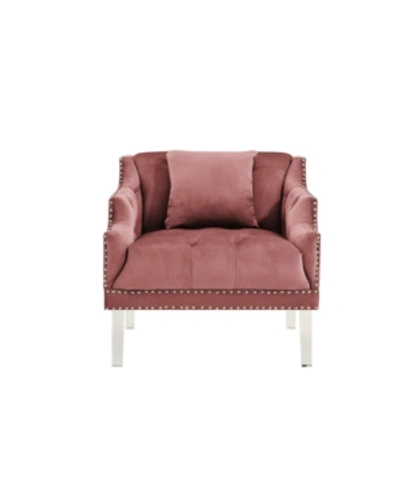 Shop Chic Home Elsa Club Chair In Pink