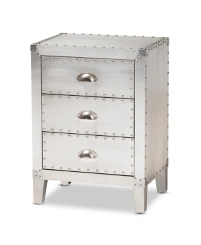 Shop Furniture Claude Nighstand In Silver