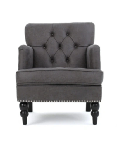 Shop Noble House Malone Club Chair In Slate