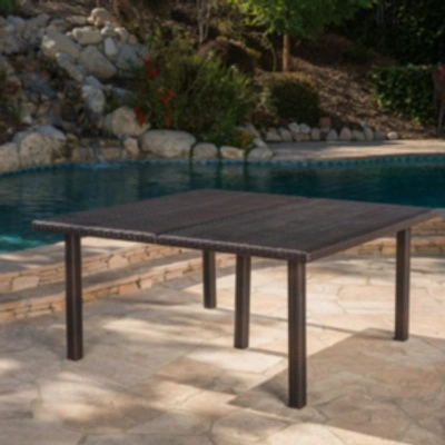 Shop Noble House Fiona Outdoor Dining Table In Multibrown