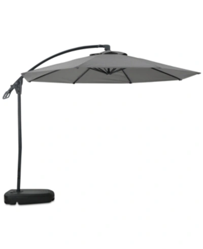 Shop Noble House Collins Canopy Umbrella In Grey