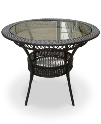 Noble House Nesten Glass Table In Brown