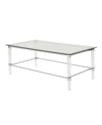 Shop Noble House Bayla Modern Tempered Glass Coffee Table