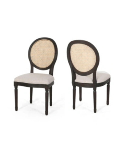 Shop Noble House Govan Dining Chair In Beige