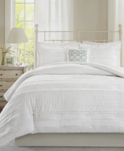 Shop Madison Park Celeste 4-pc. Duvet Cover Set, Full/queen In White