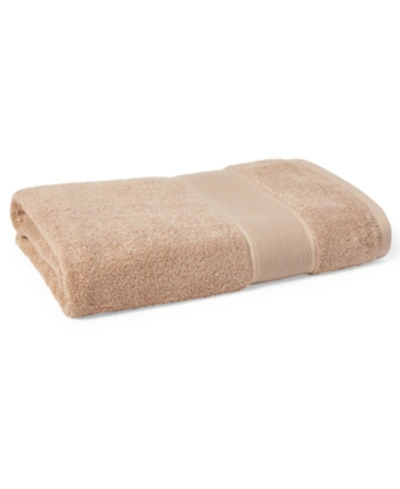 Shop Lauren Ralph Lauren Sanders Solid Antimicrobial Cotton Bath Sheet, 35" X 66" In Tan