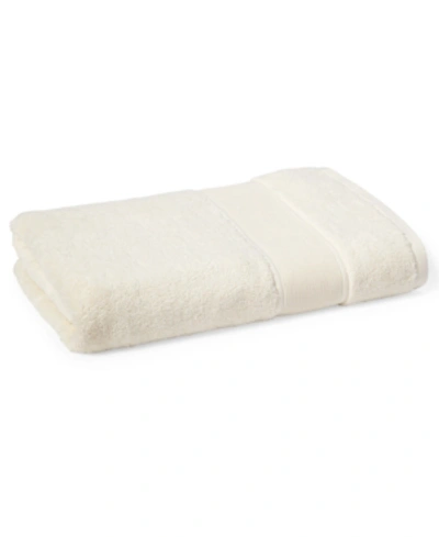 Shop Lauren Ralph Lauren Sanders Solid Antimicrobial Cotton Bath Towel, 30" X 56" In Linen Cream