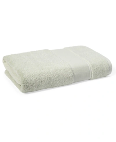 Shop Lauren Ralph Lauren Sanders Solid Antimicrobial Cotton Bath Towel, 30" X 56" In Spa Green
