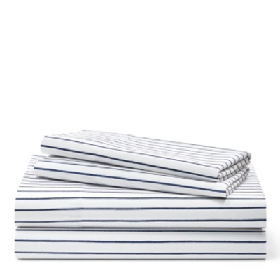 Ralph Lauren Spencer Stripe Sheet Set, Queen Bedding In Navy