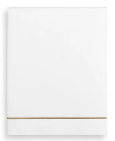 Shop Hotel Collection Closeout!  Italian Percale 100% Cotton Flat Sheet, Full, Created For Macy's In Champagne