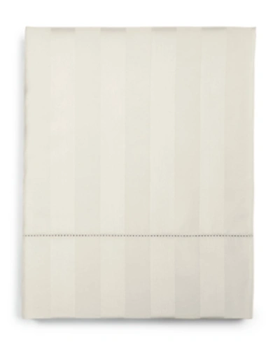 Shop Charter Club Damask 1.5" Stripe 550 Thread Count 100% Cotton Flat Sheet, Full, Created For Macy's In Neo Natural