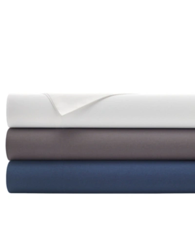 Shop Kenneth Cole Closeout!  New York Micro Twill Twin Sheet Set Bedding In White