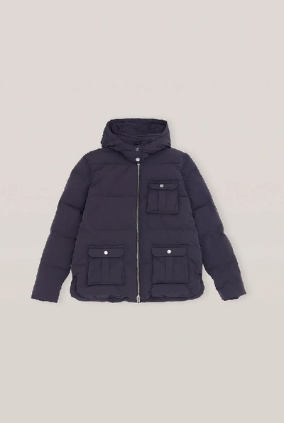 Shop Ganni Heavy Tech Puffer Jacket In Black