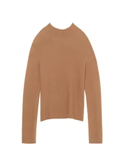 Shop Theory Seamless Cashmere Knit Sweater In Nutmeg
