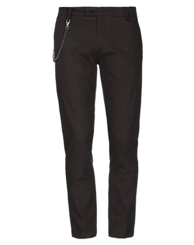 Shop Antony Morato Casual Pants In Dark Brown