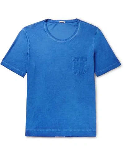 Shop Massimo Alba T-shirt In Blue