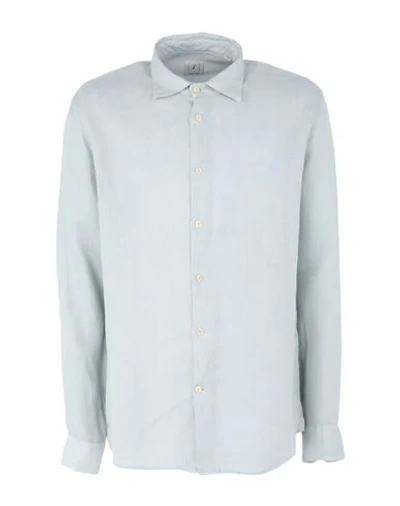 Shop Drumohr Man Shirt Light Grey Size S Linen