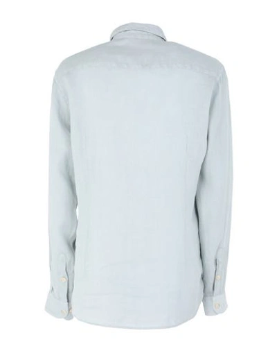 Shop Drumohr Man Shirt Light Grey Size S Linen