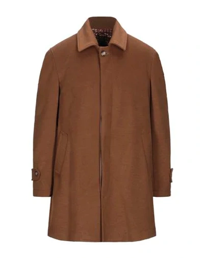 Shop Alessandro Dell'acqua Coats In Brown