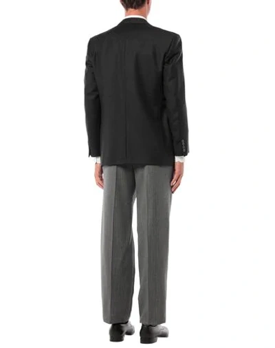 Shop Dior Suits In Steel Grey