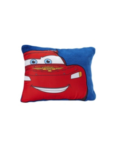 Shop Disney Cars Lightening Mcqueen Fleece Toddler Pillow In Red