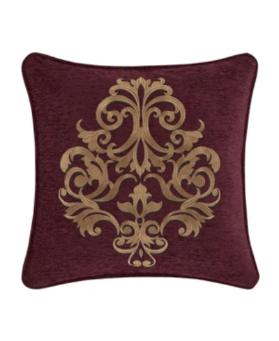 Shop J Queen New York Garnet Decorative Pillow, 18" X 18" In Red
