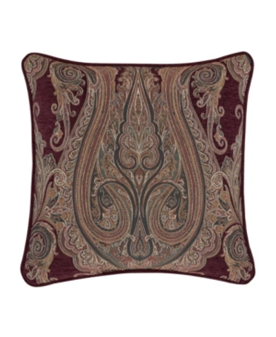 J Queen New York Garnet Decorative Pillow, 20" X 20" In Red