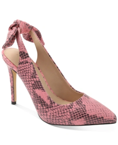 Shop Bcbgeneration Henaya Slingback Pumps Women's Shoes In Lantana Snake