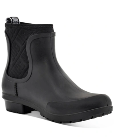 Shop Ugg Women's Chevonne Rain Boots In Black