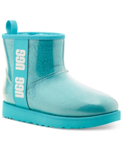 Shop Ugg Women's Classic Mini Clear Boots In Clearwater