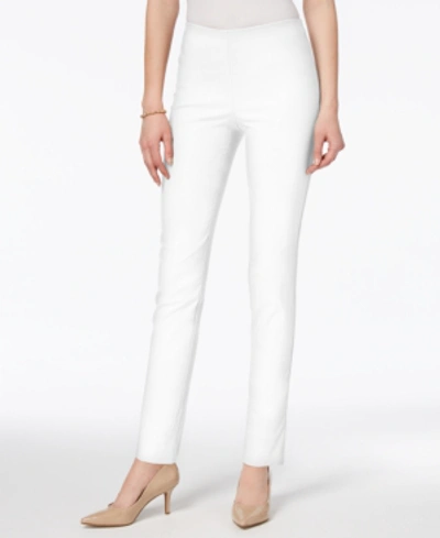 Shop Charter Club Chelsea Tummy Control Skinny-leg Ankle Pants, Created For Macy's In Bright White