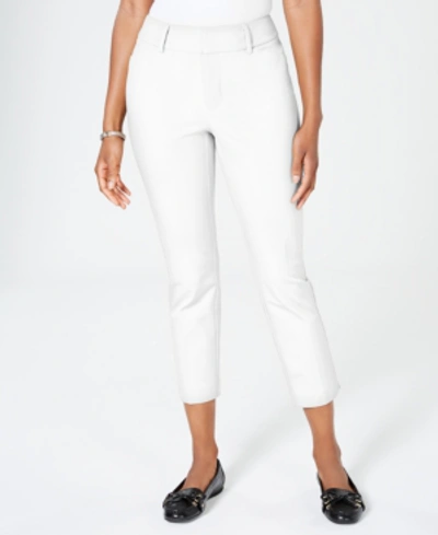 Shop Charter Club Newport Tummy-control Cropped Pants, Created For Macy's In Bright White