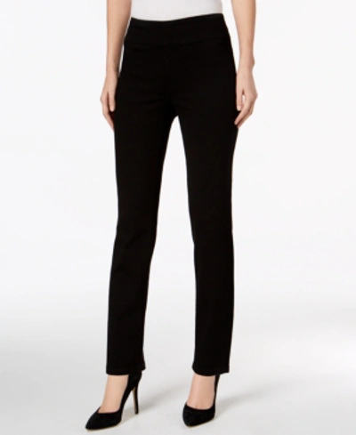 Shop Charter Club Cambridge Pull-on Slim Jeans, Created For Macy's In Saturated Black