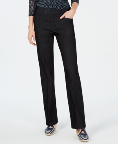 Shop Charter Club Tummy Control Trouser, Created For Macy's In Midnight Wash