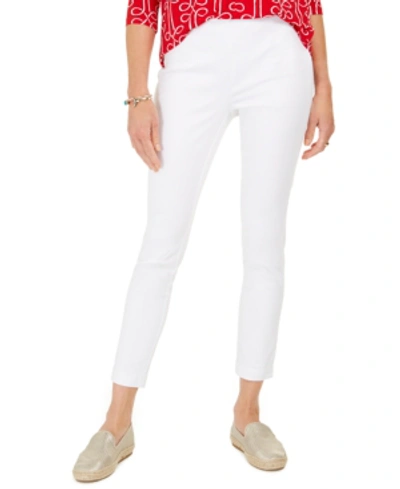 Shop Charter Club Women's Chelsea Tummy-control Pants, Created For Macy's In Bright White
