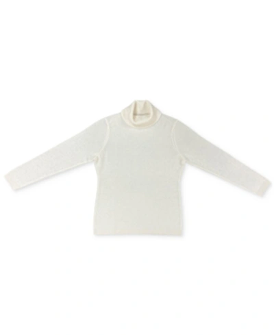Shop Charter Club Women's 100% Cashmere Turtleneck Sweater, Created For Macys In Bianco Crema