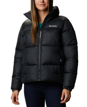 columbia white puffer jacket