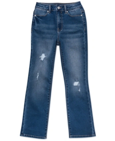 Shop Calvin Klein Big Girls High Rise Flare Jeans In Authentic Destroy