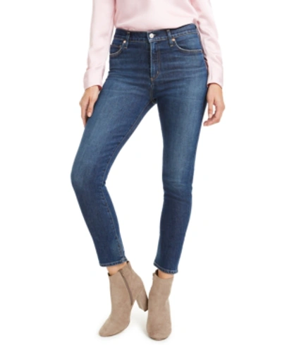 Shop Citizens Of Humanity Harlow Ankle Mid Rise Slim-fit Jeans In Gleams