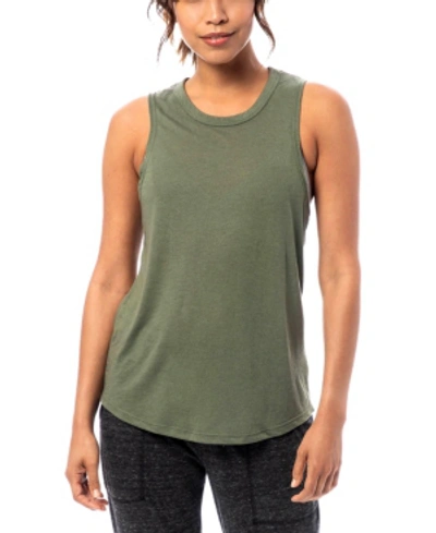 Shop Alternative Apparel Slinky Jersey Muscle Women's Tank Top In Green
