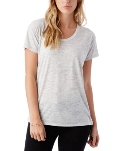 Shop Alternative Apparel Kimber Slinky Jersey Women's T-shirt In Off-white