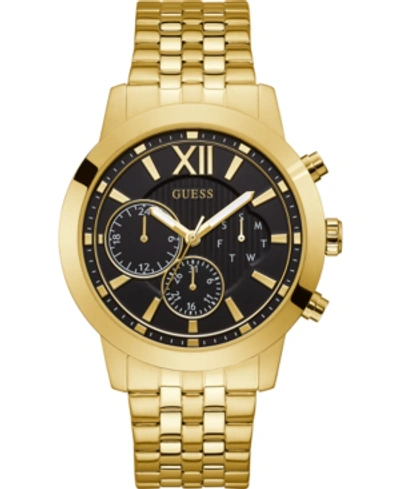 Shop Guess Men's Gold-tone Stainless Steel Bracelet Watch 45mm
