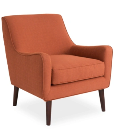 Furniture Flint Fabric Accent Chair In Cayenne