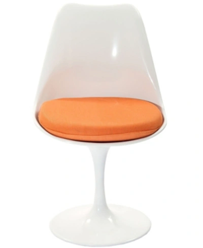 Shop Modway Lippa Dining Fabric Side Chair In Orange