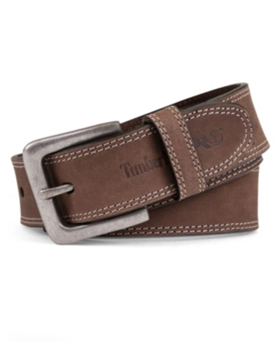 Shop Timberland Pro 38mm Boot Leather Belt In Brown