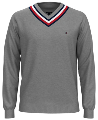 Tommy Hilfiger Men's Murray Regular-fit Cricket Sweater In Grey Heather |  ModeSens