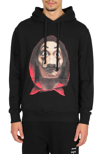 Shop Ih Nom Uh Nit Hoodie Dali Mask + Logo In Back In Nero