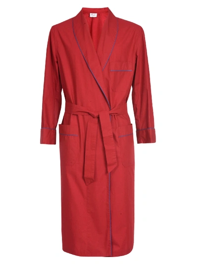 Shop Olga Frua Sargas Robe In Rosso Adrianopoli