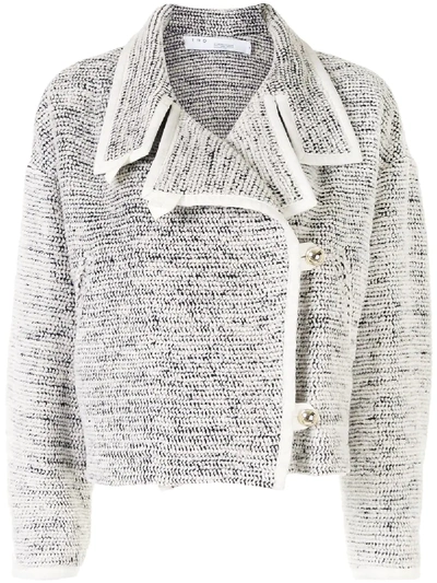 Shop Iro Double-breasted Woven Jacket In White